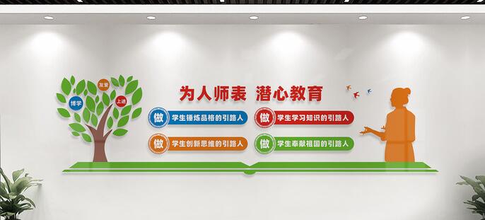 辦公室文化墻創(chuàng)意設(shè)計(jì)圖片(圖2) 教師辦公室文化墻設(shè)計(jì)創(chuàng)意圖片