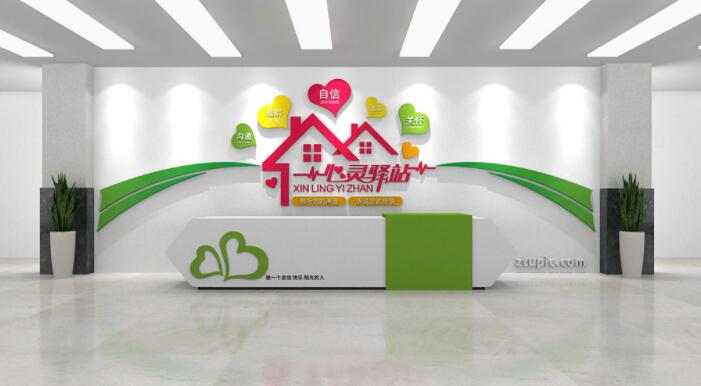 前臺(tái)廣告墻設(shè)計(jì)圖片