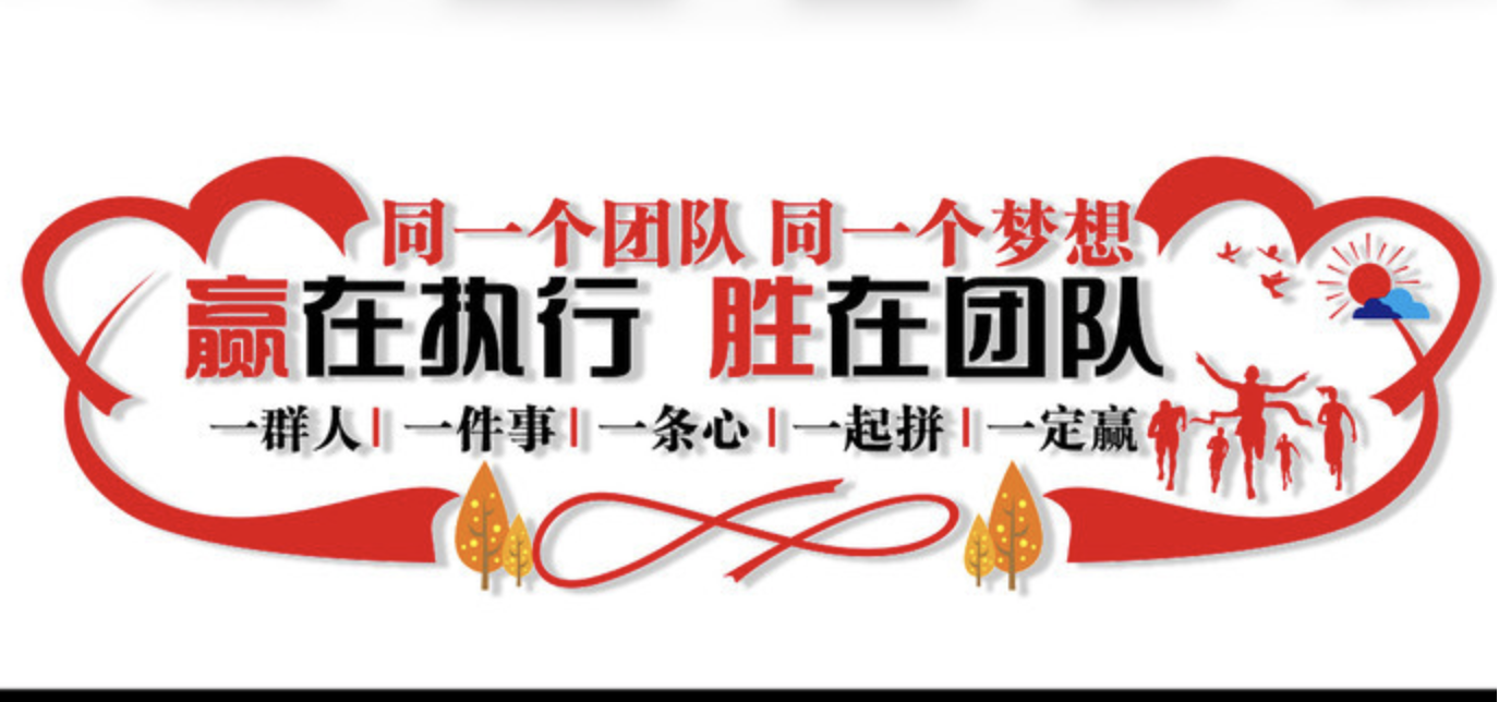 企業(yè)紅色照片標語風(fēng)采文化墻(圖4) 企業(yè)激勵團結(jié)標語文化墻