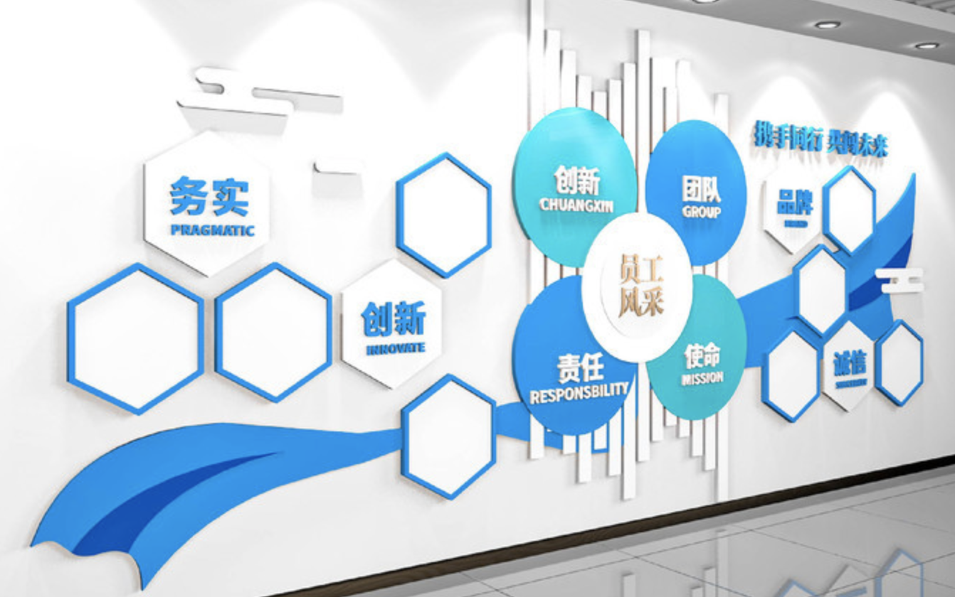 公司企業(yè)宣傳形象文化墻(圖2) 員工風(fēng)采企業(yè)文化墻公司照片墻