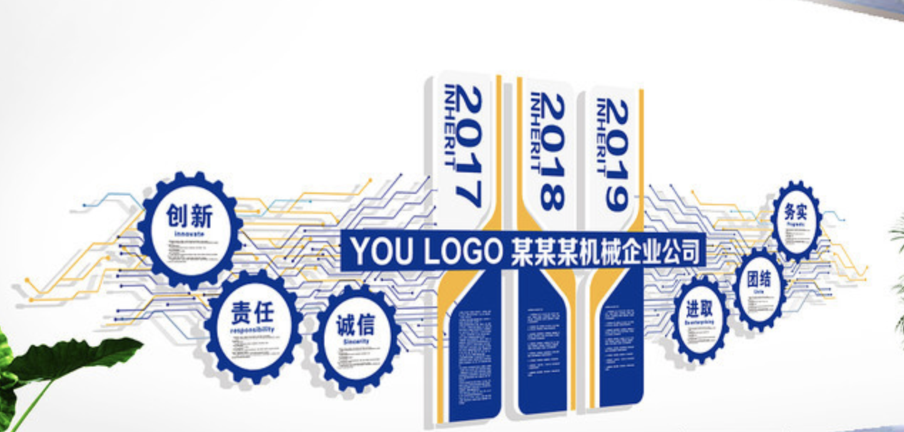 互聯(lián)網(wǎng)企業(yè)科技員工背景文化墻(圖3) 互聯(lián)網(wǎng)企業(yè)科技員工文化墻